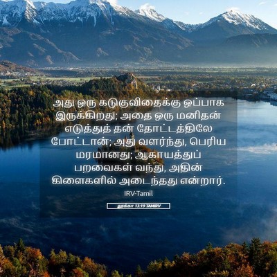 Picture 05 - லூக்கா 13:19 TAMIRV - அது ஒரு - Bible Verse Picture
