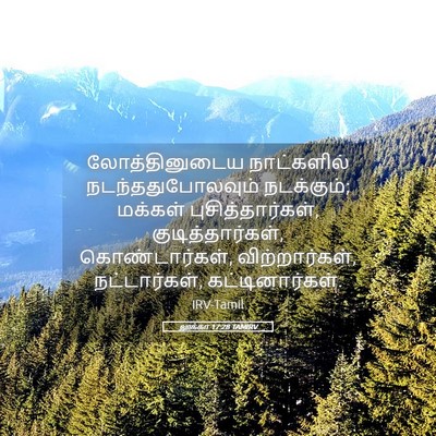 Picture 05 - லூக்கா 17:28 TAMIRV - லோத்தினுடைய - Bible Verse Picture