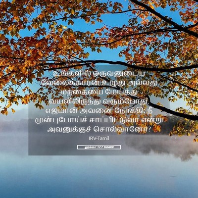 Picture 05 - லூக்கா 17:7 TAMIRV - உங்களில் - Bible Verse Picture