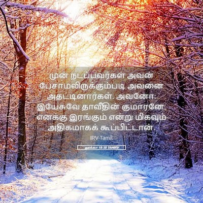 Picture 05 - லூக்கா 18:38 TAMIRV - முன் நடப்பவர்கள் - Bible Verse Picture