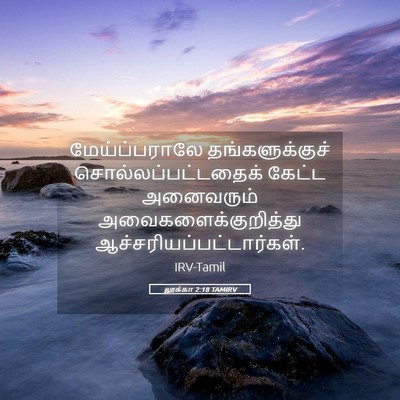 Picture 05 - லூக்கா 2:18 TAMIRV - மேய்ப்பராலே - Bible Verse Picture