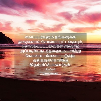 Picture 05 - லூக்கா 2:20 TAMIRV - மேய்ப்பர்களும் - Bible Verse Picture