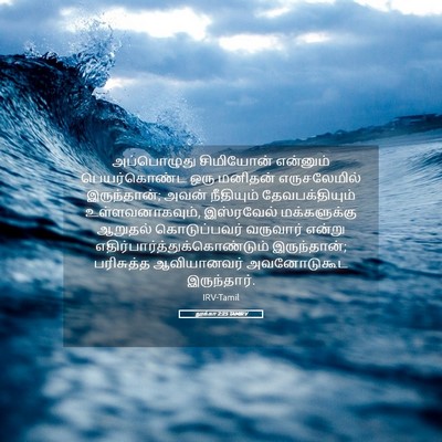 Picture 05 - லூக்கா 2:25 TAMIRV - அப்பொழுது - Bible Verse Picture