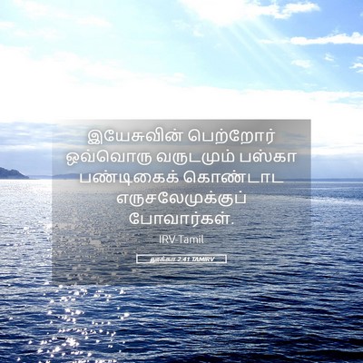 Picture 05 - லூக்கா 2:41 TAMIRV - இயேசுவின் - Bible Verse Picture