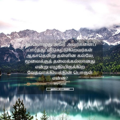Picture 05 - லூக்கா 20:17 TAMIRV - அப்பொழுது அவர் - Bible Verse Picture