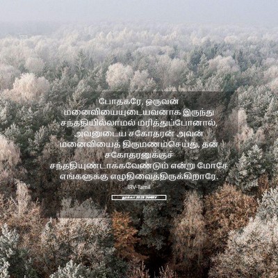 Picture 05 - லூக்கா 20:28 TAMIRV - போதகரே, ஒருவன் - Bible Verse Picture