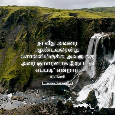 Picture 05 - லூக்கா 20:44 TAMIRV - தாவீது அவரை - Bible Verse Picture