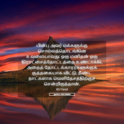 Picture 05 - லூக்கா 20:9 TAMIRV - பின்பு அவர் - Bible Verse Picture