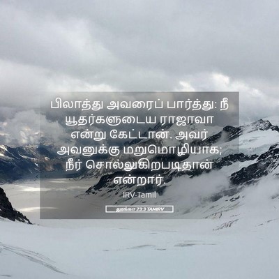 Picture 05 - லூக்கா 23:3 TAMIRV - பிலாத்து அவரைப் - Bible Verse Picture