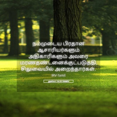 Picture 05 - லூக்கா 24:20 TAMIRV - நம்முடைய பிரதான - Bible Verse Picture