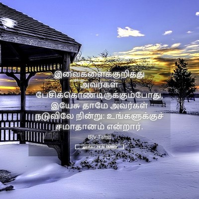 Picture 05 - லூக்கா 24:36 TAMIRV - இவைகளைக்குறித்து - Bible Verse Picture
