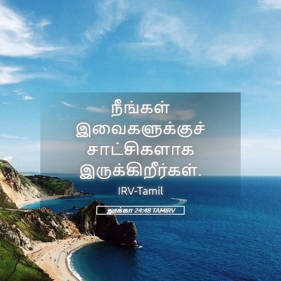 Picture 05 - லூக்கா 24:48 TAMIRV - நீங்கள் - Bible Verse Picture