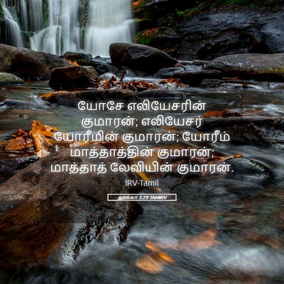 Picture 05 - லூக்கா 3:29 TAMIRV - யோசே எலியேசரின் - Bible Verse Picture