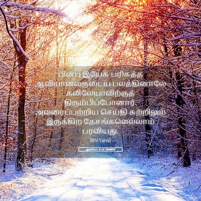 Picture 05 - லூக்கா 4:14 TAMIRV - பின்பு இயேசு - Bible Verse Picture
