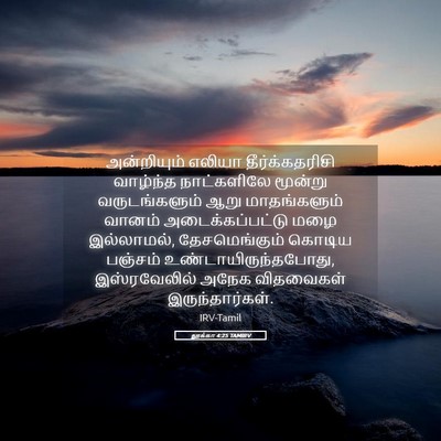 Picture 05 - லூக்கா 4:25 TAMIRV - அன்றியும் எலியா - Bible Verse Picture