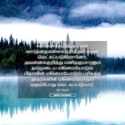 Picture 05 - லூக்கா 9:26 TAMIRV -  - Bible Verse Picture