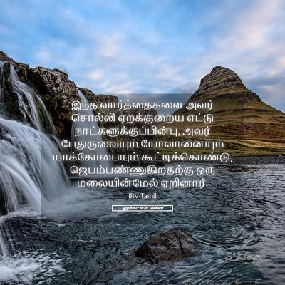 Picture 05 - லூக்கா 9:28 TAMIRV - இந்த வார்த்தைகளை - Bible Verse Picture