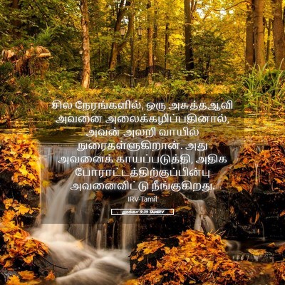 Picture 05 - லூக்கா 9:39 TAMIRV - சில நேரங்களில், - Bible Verse Picture