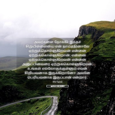 Picture 05 - லூக்கா 9:48 TAMIRV - அவர்களை நோக்கி: - Bible Verse Picture