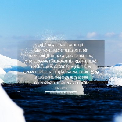Picture 05 - லேவியராகமம் 1:9 TAMIRV - அதின் - Bible Verse Picture