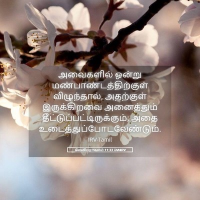Picture 05 - லேவியராகமம் 11:33 TAMIRV - அவைகளில் ஒன்று - Bible Verse Picture