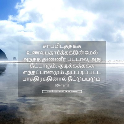 Picture 05 - லேவியராகமம் 11:34 TAMIRV - சாப்பிடத்தக்க - Bible Verse Picture