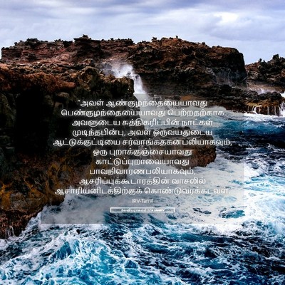 Picture 05 - லேவியராகமம் 12:6 TAMIRV - “அவள் - Bible Verse Picture