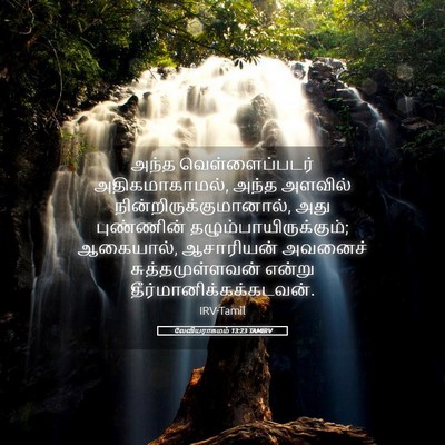 Picture 05 - லேவியராகமம் 13:23 TAMIRV - அந்த வெள்ளைப்படர் - Bible Verse Picture