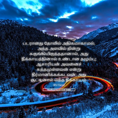 Picture 05 - லேவியராகமம் 13:28 TAMIRV - படரானது தோலில் - Bible Verse Picture