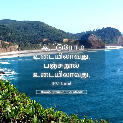 Picture 05 - லேவியராகமம் 13:47 TAMIRV - “ஆட்டுரோம - Bible Verse Picture