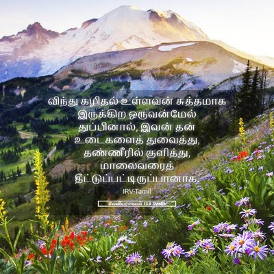 Picture 05 - லேவியராகமம் 15:8 TAMIRV - விந்து கழிதல் - Bible Verse Picture