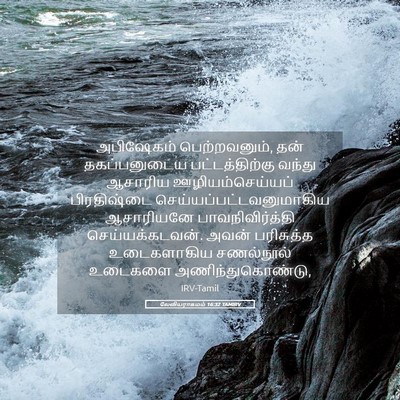 Picture 05 - லேவியராகமம் 16:32 TAMIRV - அபிஷேகம் - Bible Verse Picture