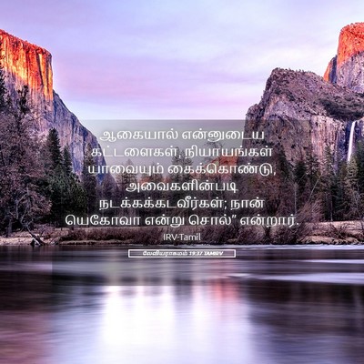 Picture 05 - லேவியராகமம் 19:37 TAMIRV - ஆகையால் என்னுடைய - Bible Verse Picture