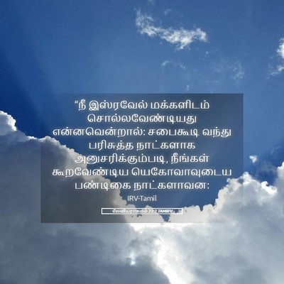 Picture 05 - லேவியராகமம் 23:2 TAMIRV - “நீ இஸ்ரவேல் - Bible Verse Picture