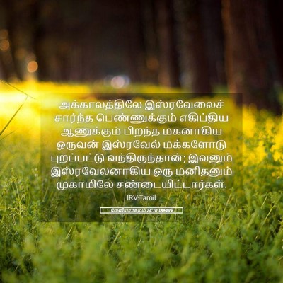 Picture 05 - லேவியராகமம் 24:10 TAMIRV - அக்காலத்திலே - Bible Verse Picture
