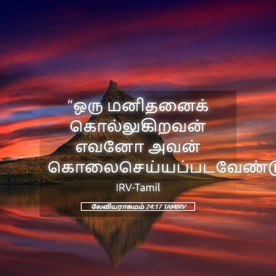 Picture 05 - லேவியராகமம் 24:17 TAMIRV - “ஒரு மனிதனைக் - Bible Verse Picture