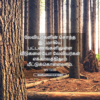 Picture 05 - லேவியராகமம் 25:32 TAMIRV - லேவியர்களின் - Bible Verse Picture