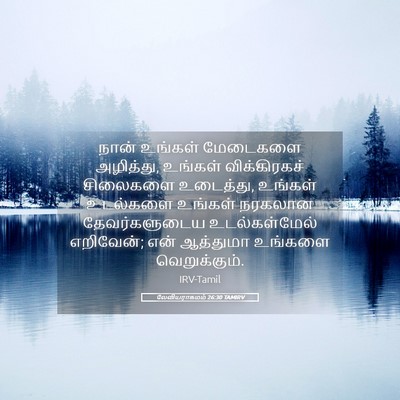 Picture 05 - லேவியராகமம் 26:30 TAMIRV - நான் உங்கள் - Bible Verse Picture