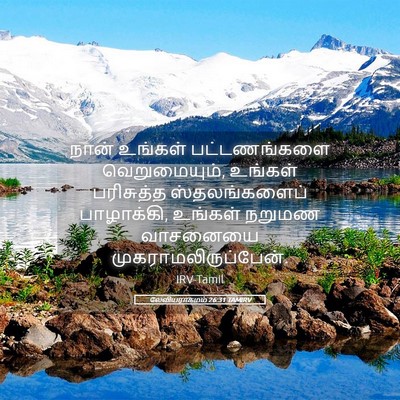 Picture 05 - லேவியராகமம் 26:31 TAMIRV - நான் உங்கள் - Bible Verse Picture