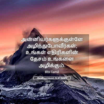 Picture 05 - லேவியராகமம் 26:38 TAMIRV -  - Bible Verse Picture
