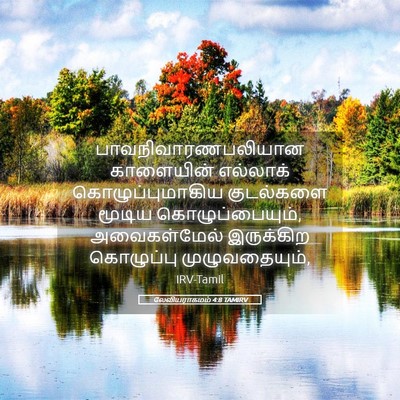Picture 05 - லேவியராகமம் 4:8 TAMIRV - பாவநிவாரணபலியான - Bible Verse Picture
