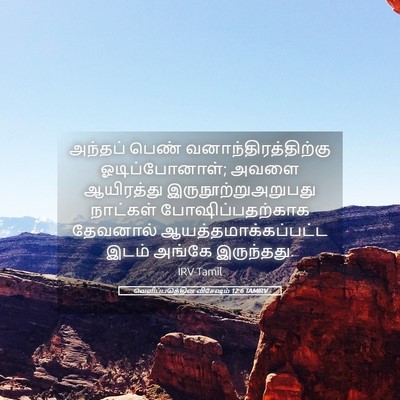Picture 05 - வெளிப்படுத்தின விசேஷம் 12:6 TAMIRV - அந்தப் பெண் - Bible Verse Picture