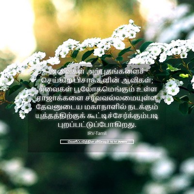 Picture 05 - வெளிப்படுத்தின விசேஷம் 16:14 TAMIRV - அவைகள் - Bible Verse Picture