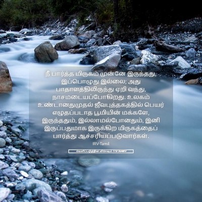 Picture 05 - வெளிப்படுத்தின விசேஷம் 17:8 TAMIRV - நீ பார்த்த - Bible Verse Picture