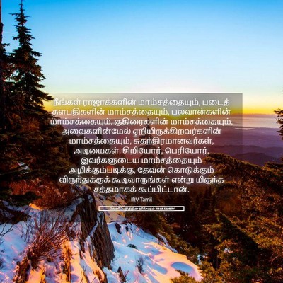 Picture 05 - வெளிப்படுத்தின விசேஷம் 19:18 TAMIRV - நீங்கள் - Bible Verse Picture