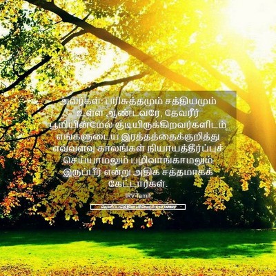 Picture 05 - வெளிப்படுத்தின விசேஷம் 6:10 TAMIRV - அவர்கள்: - Bible Verse Picture