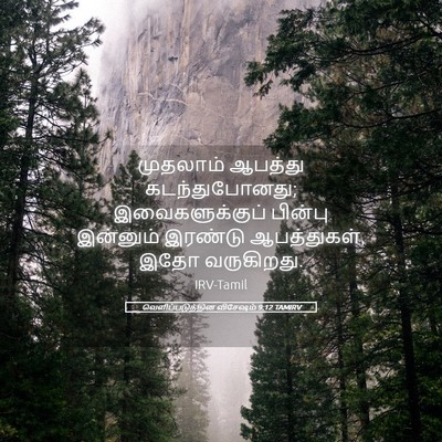 Picture 05 - வெளிப்படுத்தின விசேஷம் 9:12 TAMIRV - முதலாம் ஆபத்து - Bible Verse Picture