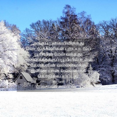 Picture 05 - வெளிப்படுத்தின விசேஷம் 9:3 TAMIRV - அந்தப் - Bible Verse Picture