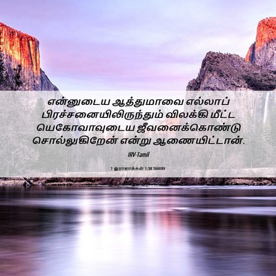 Picture 06 - 1 இராஜாக்கள் 1:30 TAMIRV - என்னுடைய - Bible Verse Picture