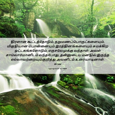 Picture 06 - 1 இராஜாக்கள் 10:2 TAMIRV - திரளான - Bible Verse Picture